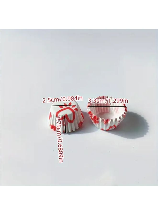 200pcs Mini 0 98inch Assorted Pattern Cupcake Liners Random Color Small Non Stick Baking Cups - Image 3